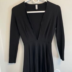 American Apparel Deep V-neck Skater Dress